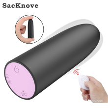 SacKnove New Adult Products Rechargeable 10 Frequency Remote Control Flat Head Mini Bullet Vibrator Sex Toy Vibrating Bullets